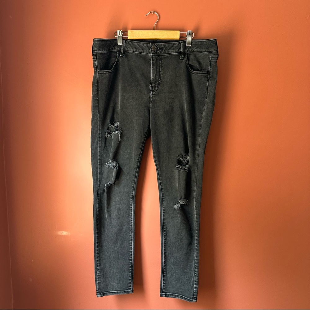 American Eagle Super Stretch Black Jeggings - 16S